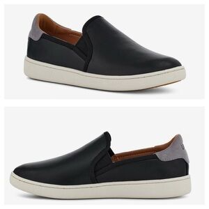 UGG Cas Slip-On Sneaker Black Leather woman’s size 9.5